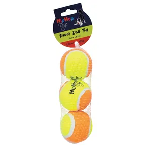 Tennisball 6,5 cm (3 Stück in einer Packung.) HIPHOP DOG